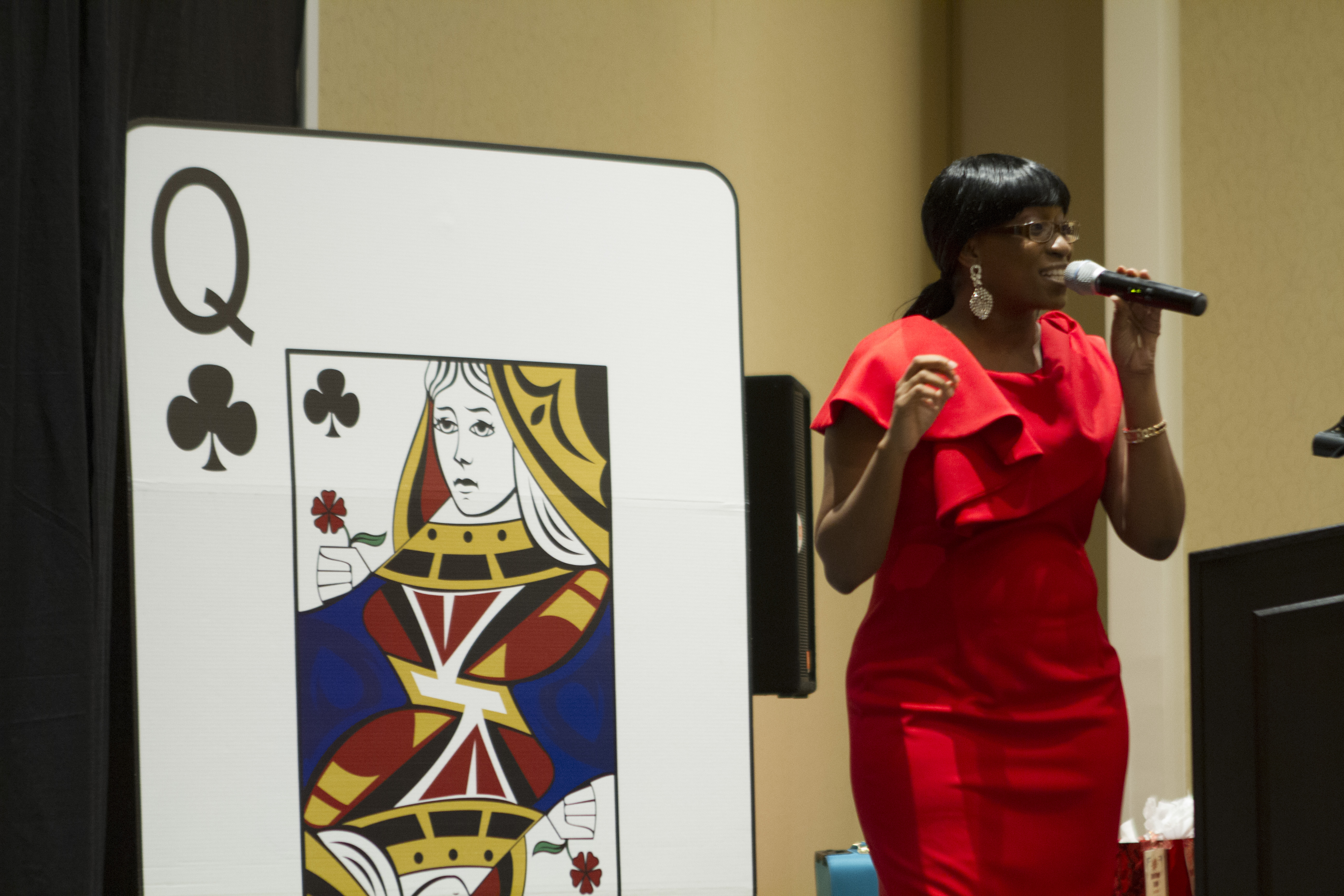 Crisha Bowen speaks at the No Fear Conference